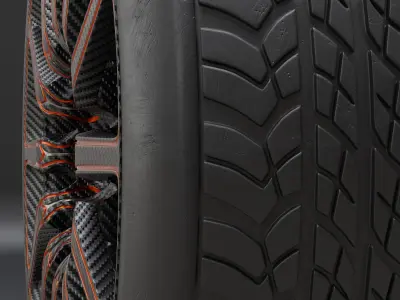 Generic car wheel N2 3D model