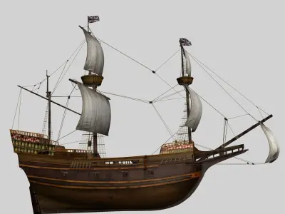 Mayflower  Sailboat 3D model