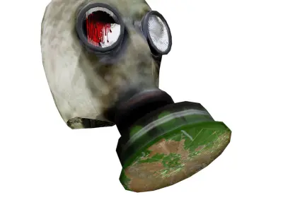 gasmask gas mask Low-poly 3D model