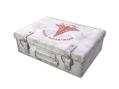 First Aid Kit Low-poly 3D model get