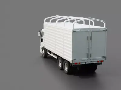 Mitsubishi Fuso Shogun Box Truck 3D model