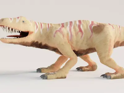 Postosuchus dinosaur 3D model