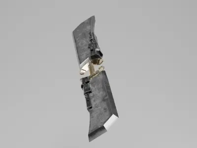Thanos s Sword Low-poly 3D model