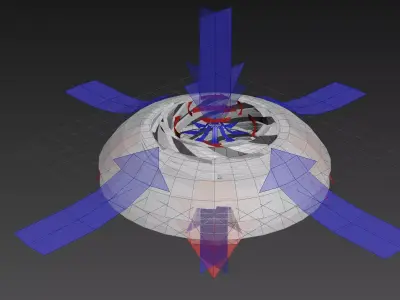 Double Inverted Coanda Motor - Concept 3D model