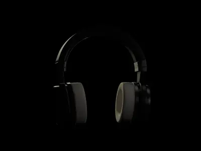 Futuristic Wireless Headphones - Innovative Design 3D model