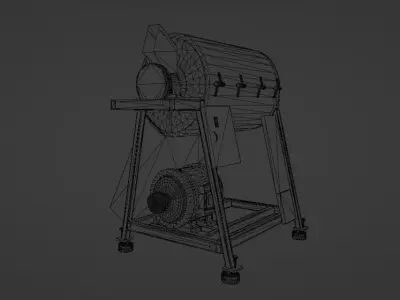 Kernel Corn Pulvurizer Machine 3D model