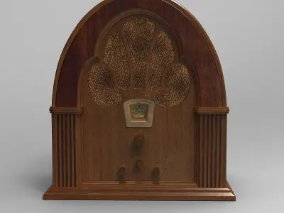 Antique Radio 3D model