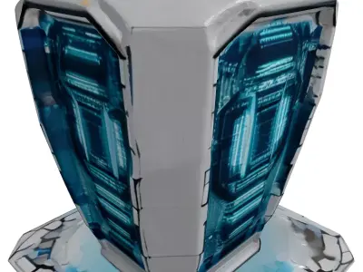 Futuristic Scifi Energy Core Generator 3D model