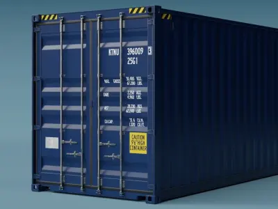 ISO Container 20ft High-Cube 3D model