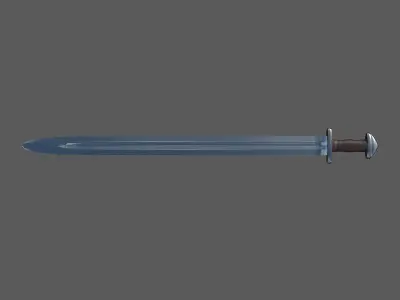 Viking Age sword type H Low-poly 3D model