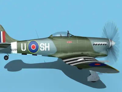 Hawker Hawker Tempest MK1 V10 3D model