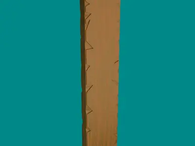 Planks with Procedural materials Free low-poly 3D model
