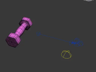 Fitness weight 3D model
