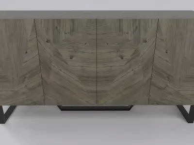 Sideboard cabinet antique 3D model