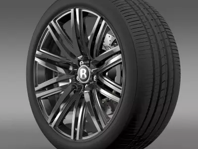 Bentley Continental GT Speed 2014 wheel  3D model