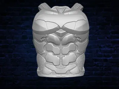 Anti Hero Vest 3D printable File for Action Figures 3D print model