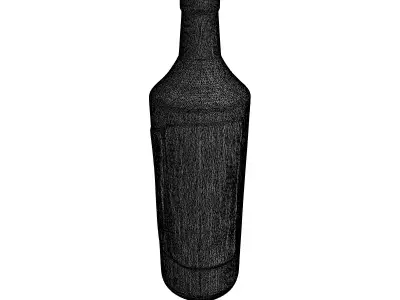Molotov Cocktail Bottle 3D Model Low-poly 3D model