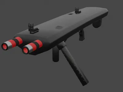 Zeckus Db Gun Design V1 and V2 Free 3D model