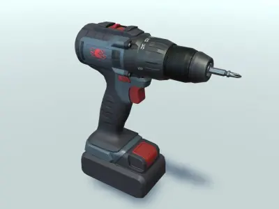 Cordless drill 3D model get