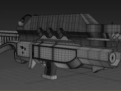 Assault UAR Rifle Custom 3D model