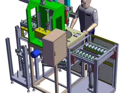 Automatic screw locking machine 3D model