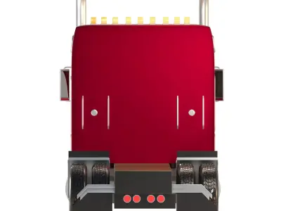 Kenworth W900 Low-poly 3D model