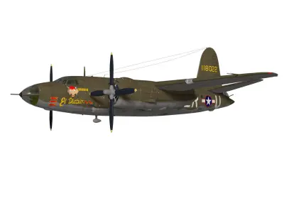 Martin B-26 Marauder 3D model get