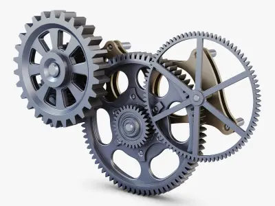 Gear mechanism v 6 3D model