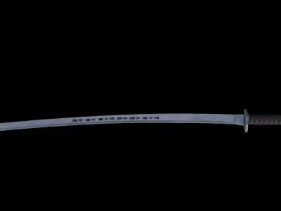 Katana Samurai Katana Ninja Katana Sword War Battle Sword  3D model