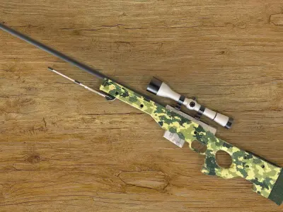 AWP Sniper Rifle 3D model