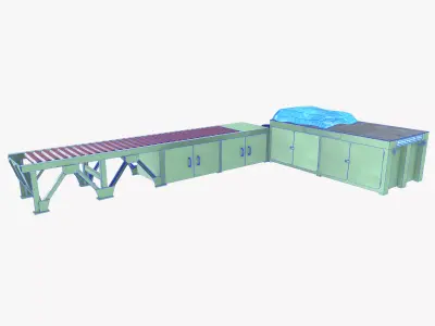 Bearing Inspection Table Low-poly 3D model