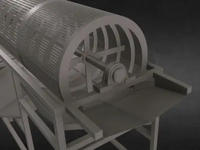 Screw conveyor 3D model get