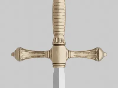 High-poly sword Free 3D model