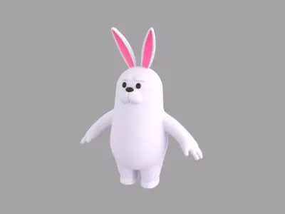 Cartoon Rabbit 3D model order