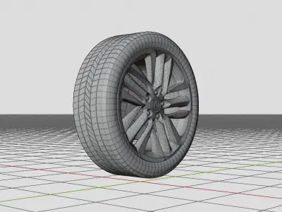 Acura CDX 2016 Wheel 3D Model 3D model