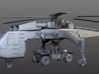 Pick up Helicopter  3D model
