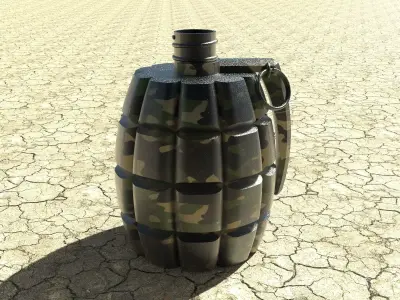 grenade bottle 3D print model