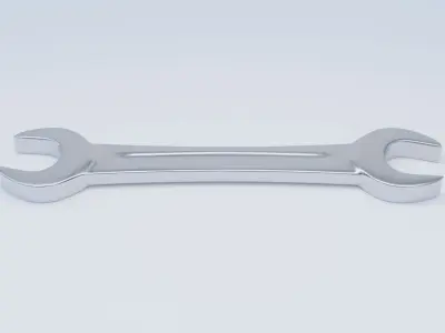 Double Open Ended Wrench Low-poly 3D model