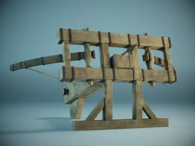 Ballista PBR Low-poly 3D model