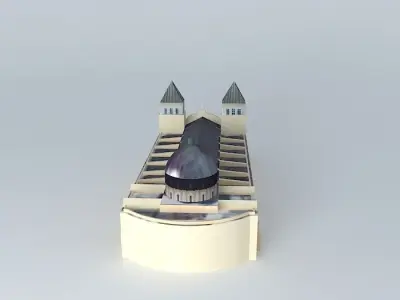 Cathedral Santiago Apostol  Santiago  Rep. Dominican Free 3D model