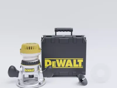 Dewalt Router System Tool Low-poly 3D model