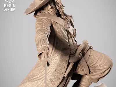 Wicked Movies Barbossa Sculpture 3D print model