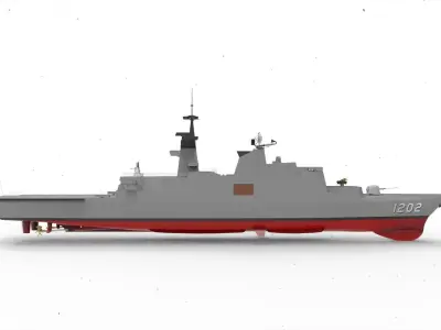 ROCS Kang Ding Frigate 3D model