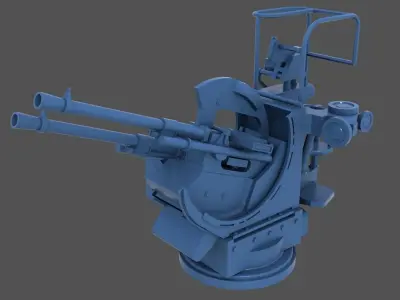 Breda 20-65 twin - Personal license - 1-200 and 1-350 scale 3D print model