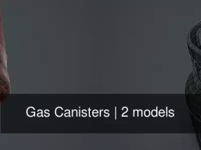 Gas Canisters 3D Model Pack