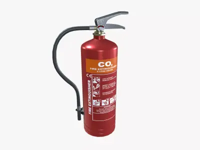 CO2 Fire Extinguisher 3D model buy