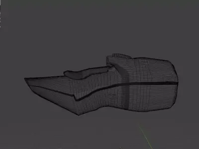 Futuristic Flying Motorcycle 3D Model 3D model