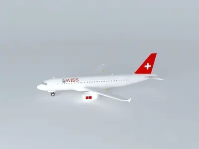 swiss airways boeing Free 3D model