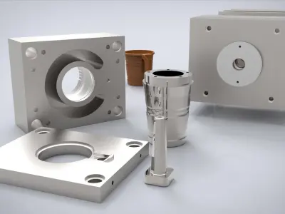 1 Liter Cup Injection Mold 3D model