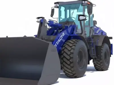 Hitachi ZW180 Wheel Loader 3D model